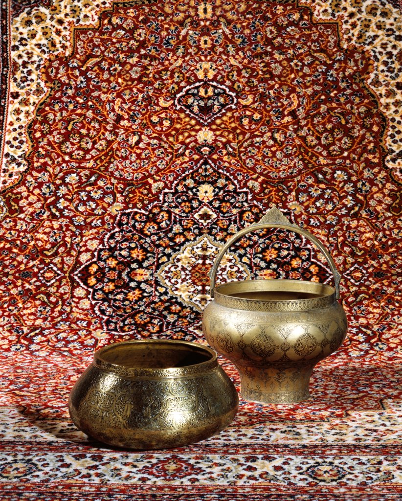 Detail of Bowl and bath pail. Western Iran, late 16th century by Unknown