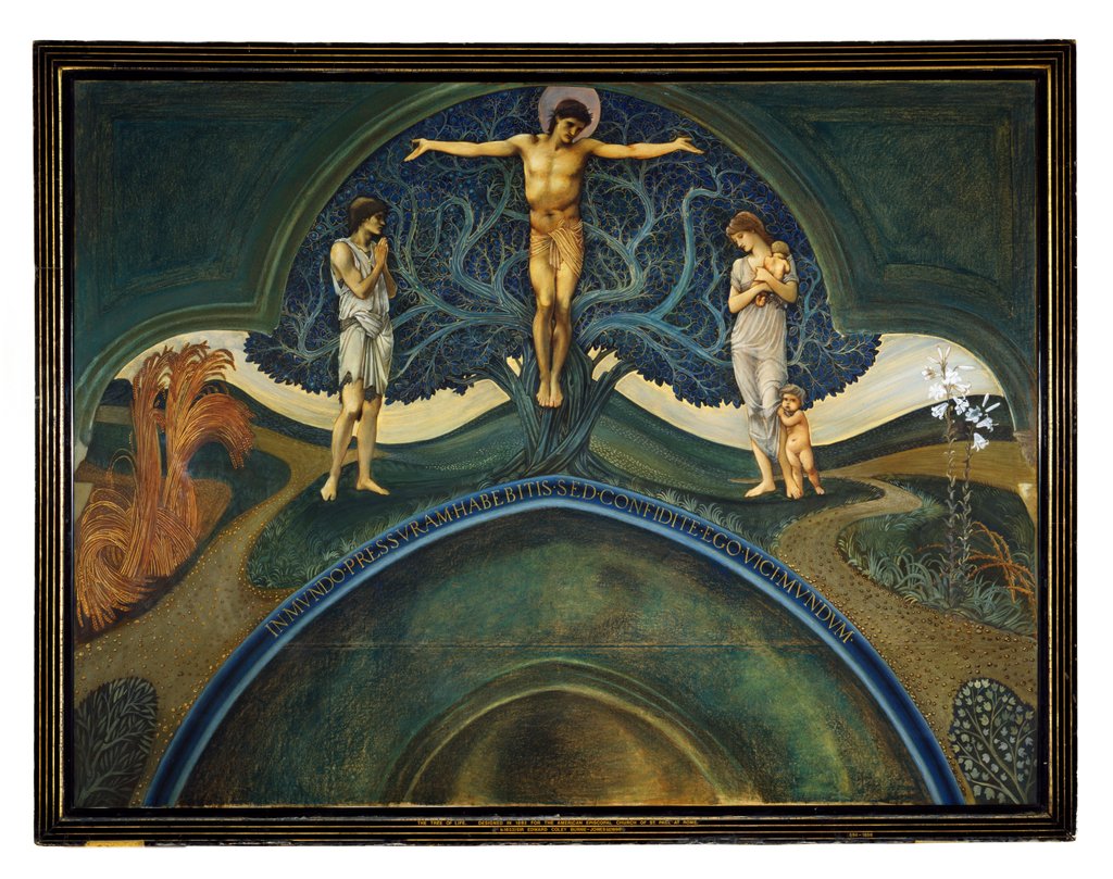 Detail of The Tree of Life by Edward Coley Burne-Jones