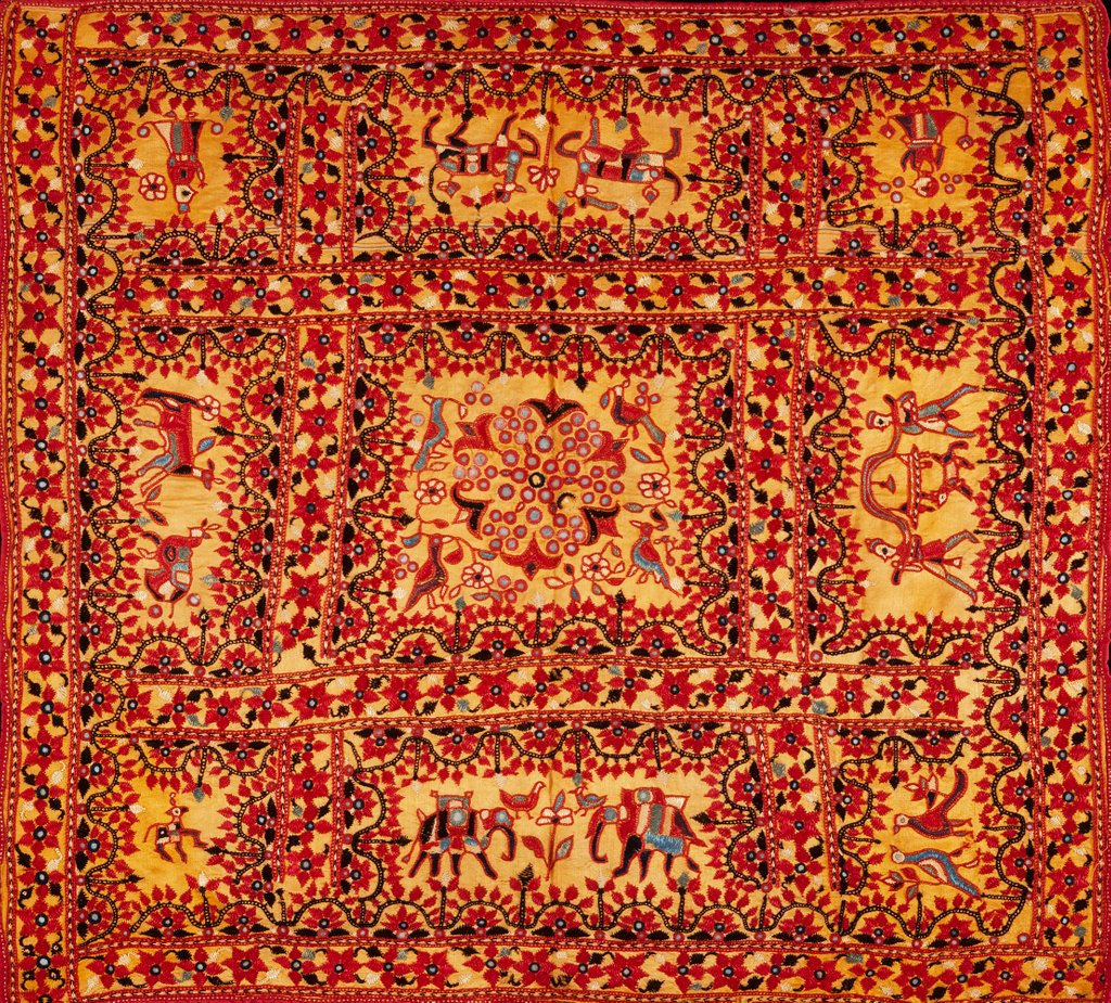 Detail of Wall-hanging or Chakla by Unknown