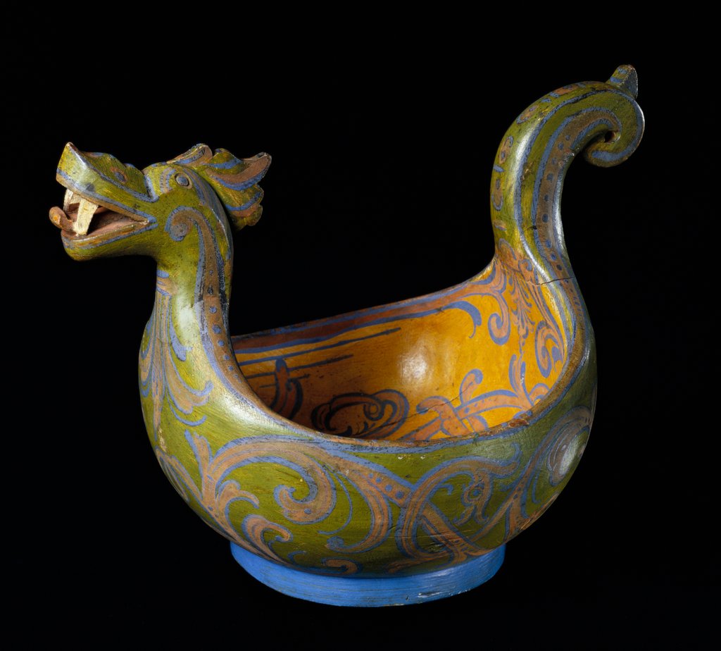 Detail of Ceremonial drinking vessel. Norway, 18th century by Unknown