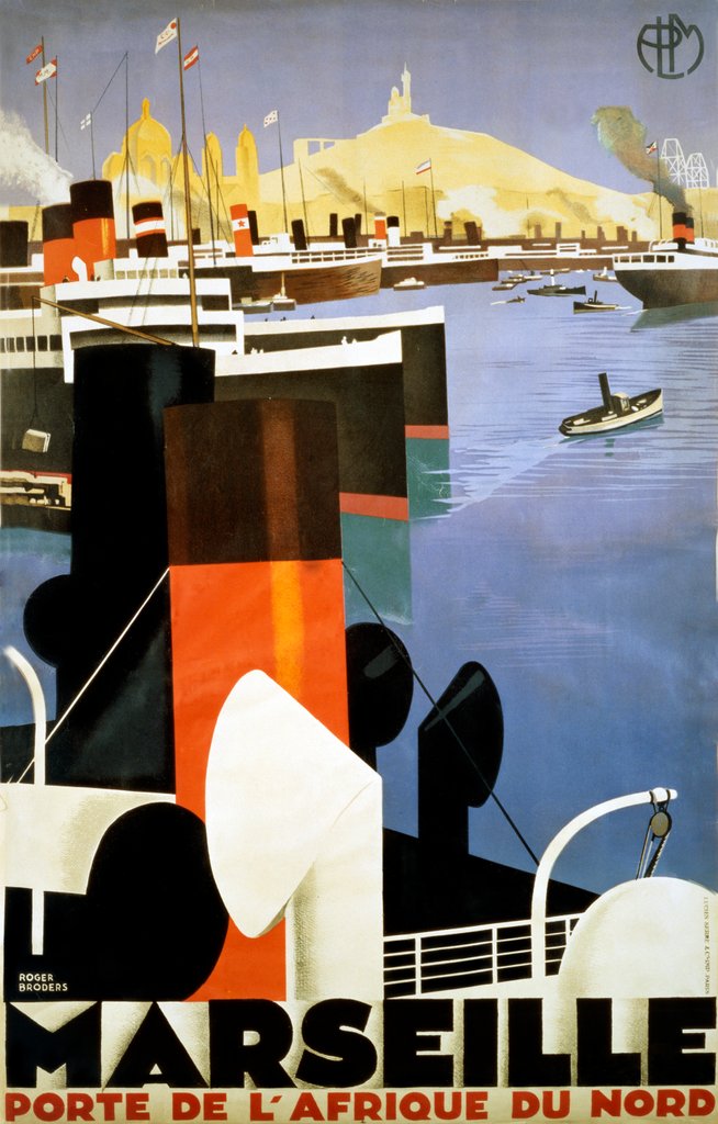 Detail of Marseille Porte de l'Afrique du Nord by Roger Broders