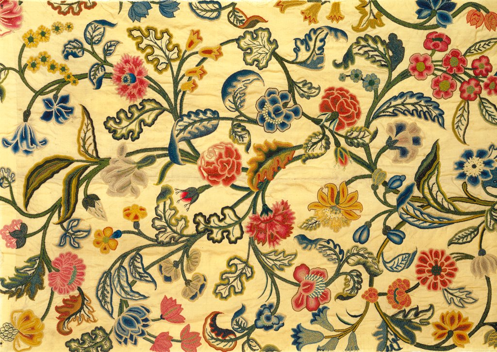 Detail of Curtain. England, early 18th century by Unknown