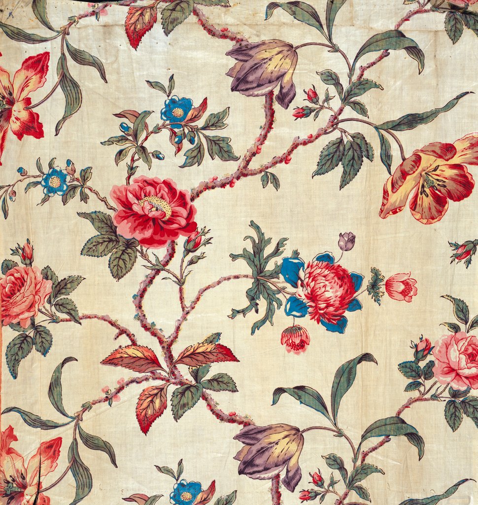 Detail of Floral pattern. England, mid-19th century by Unknown
