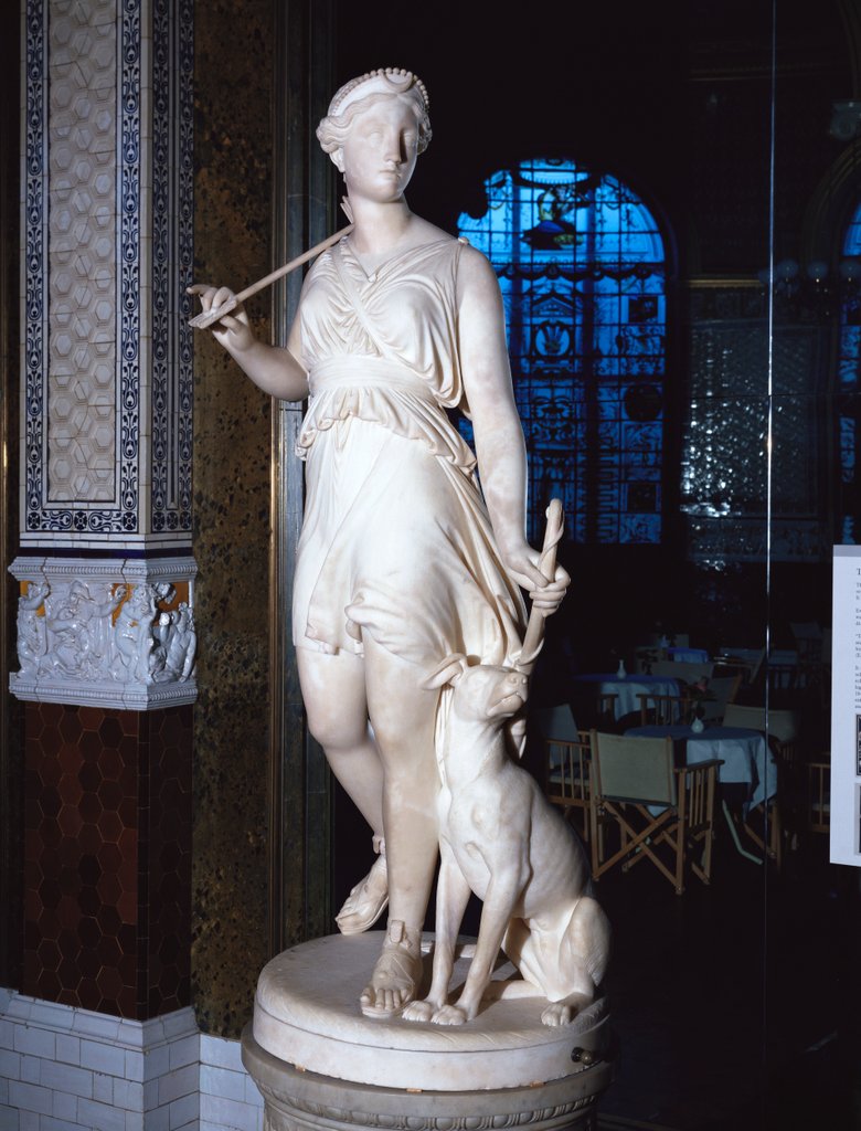 Detail of Diana Hunting by Giovanni Maria Benzoni