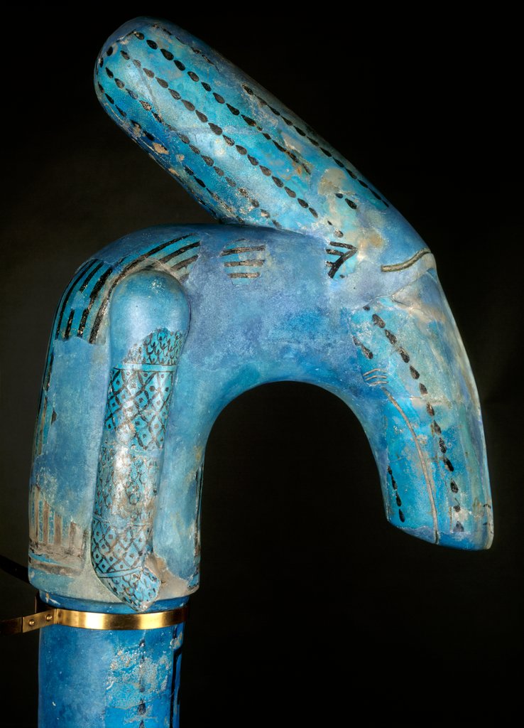 Detail of Sceptre, Horus. Egypt, 18th Dynasty, 1570-1342 BC by Anonymous