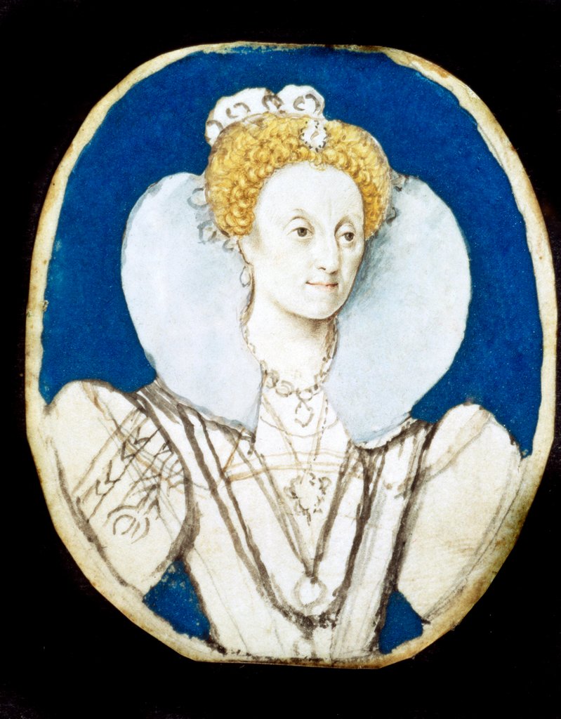 Detail of Queen Elizabeth I by Isaac Oliver