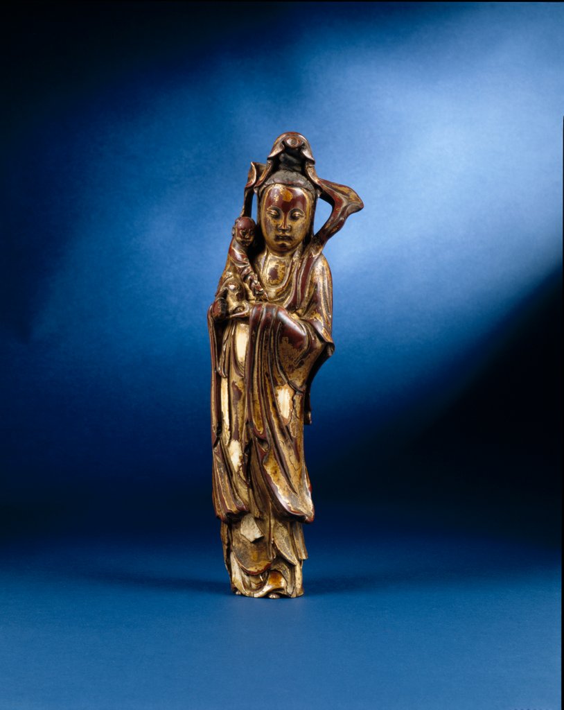 Detail of Figure of Guan Yin. Zhangzhou, China, 16th-17th century by Unknown