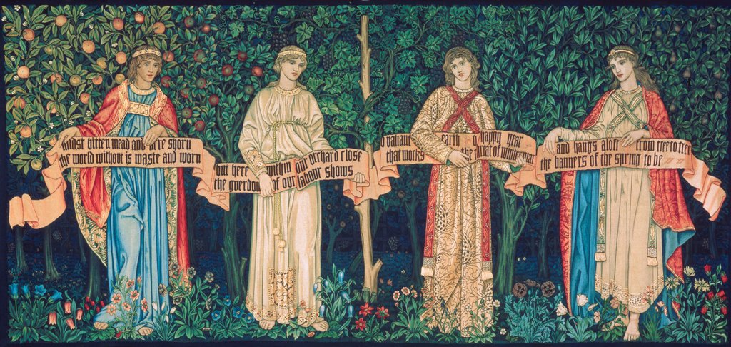 Detail of The Orchard by William Morris