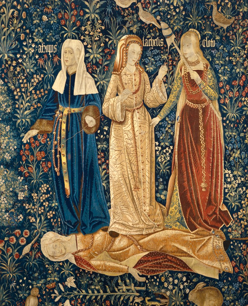 Detail of The Three Fates or The Triumph of Death. Netherlands, 16th century by Unknown