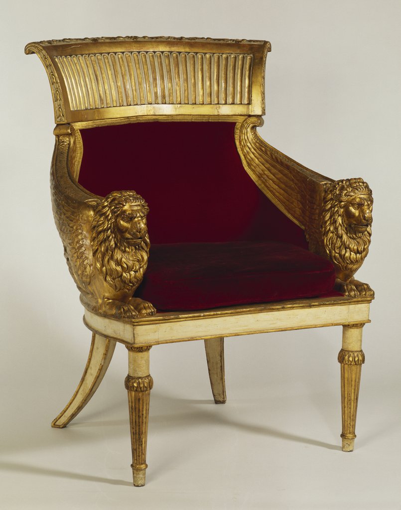 Detail of Throne Chair by F. Fabbri