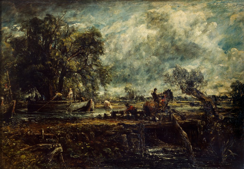 Detail of Study for The Leaping Horse by John Constable