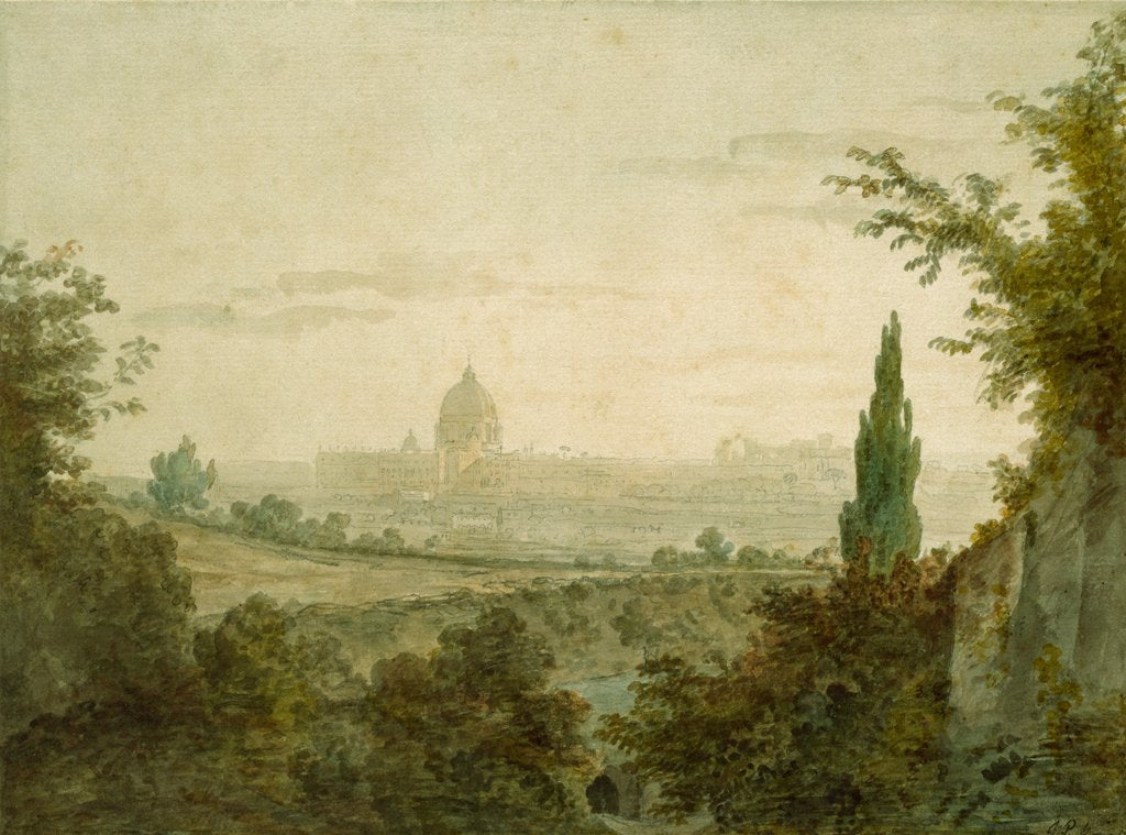 Detail of St Peter's, Rome by William Pars