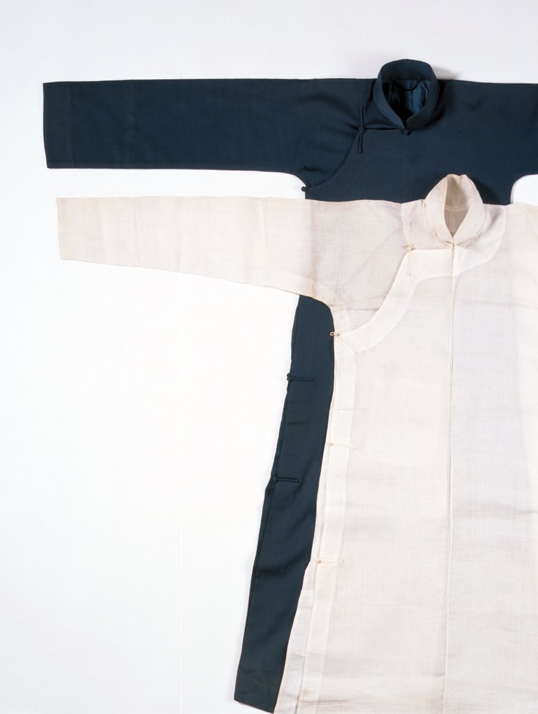 Detail of Man's gowns. Hong Kong, China, 20th century by Unknown