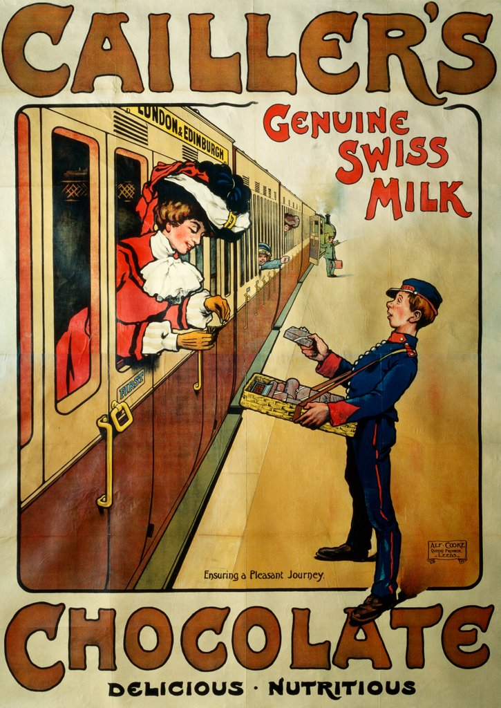 Detail of Cailler's Genuine Swiss Milk Chocolate by Ney