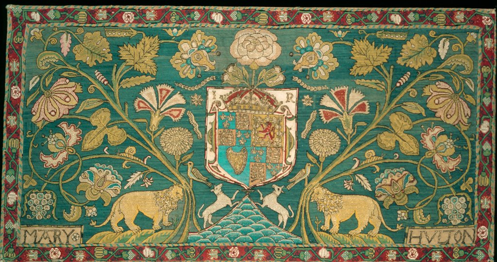 Detail of Cushion Cover. England, 17th century by Unknown