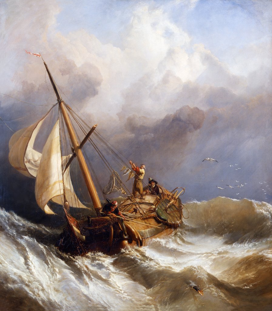 Detail of On the Dogger Bank by Clarkson Frederick Stanfield