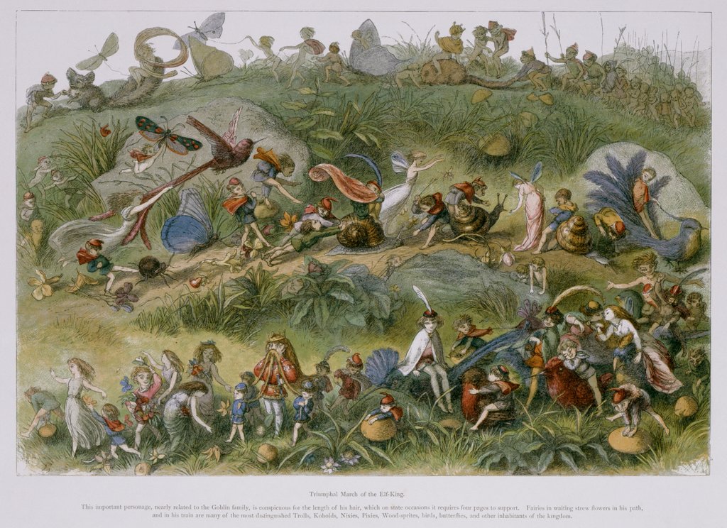 Detail of Triumphal March of the Elf King by Richard Doyle