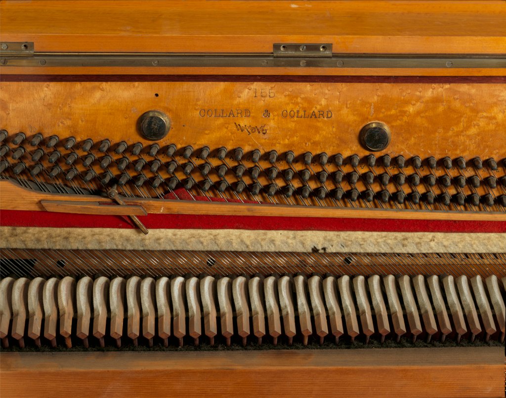 Detail of Upright Piano - Detail of célèste inside by Henry W. Batley