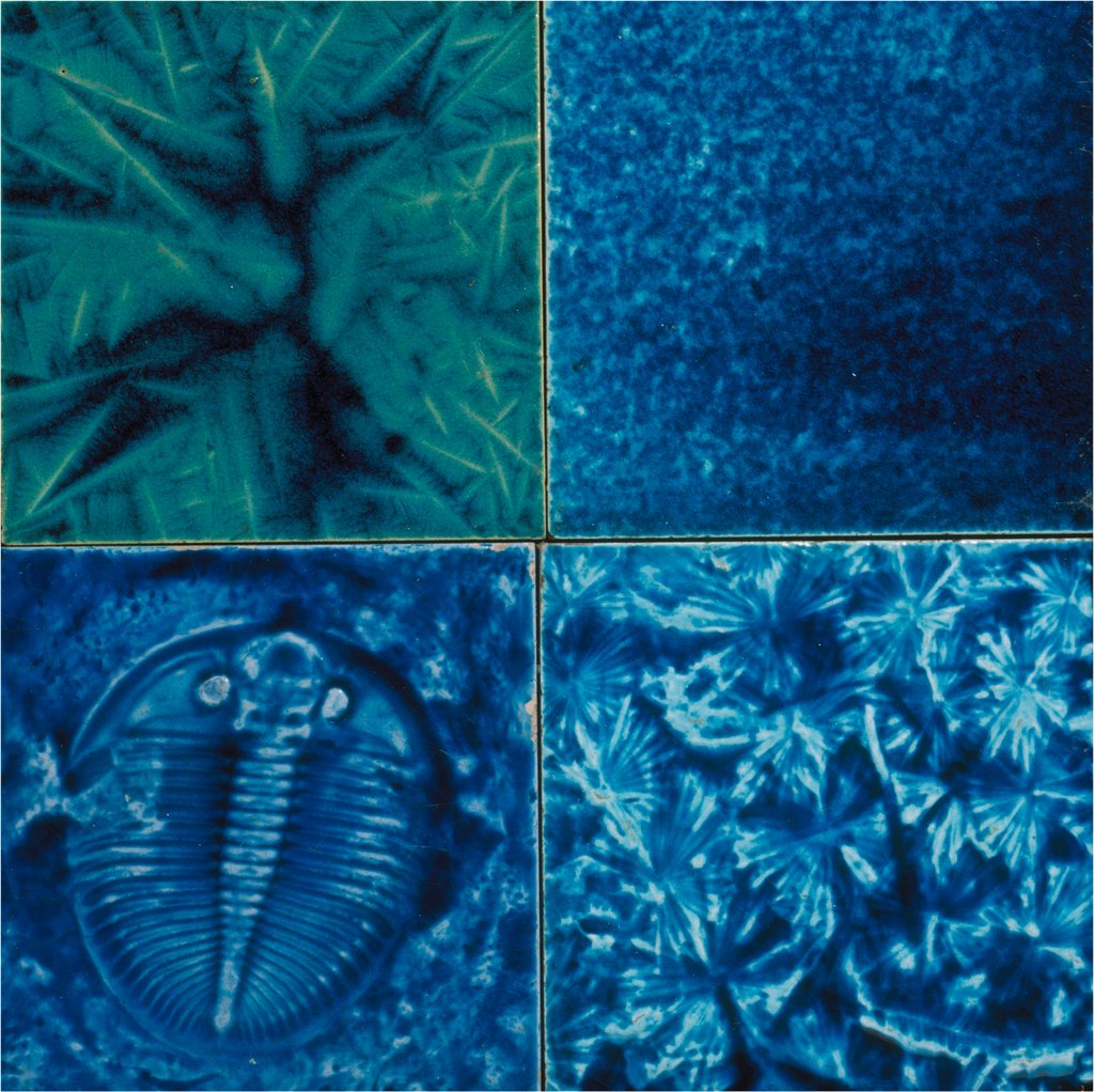 Detail of Four Tiles by Maw & Co.