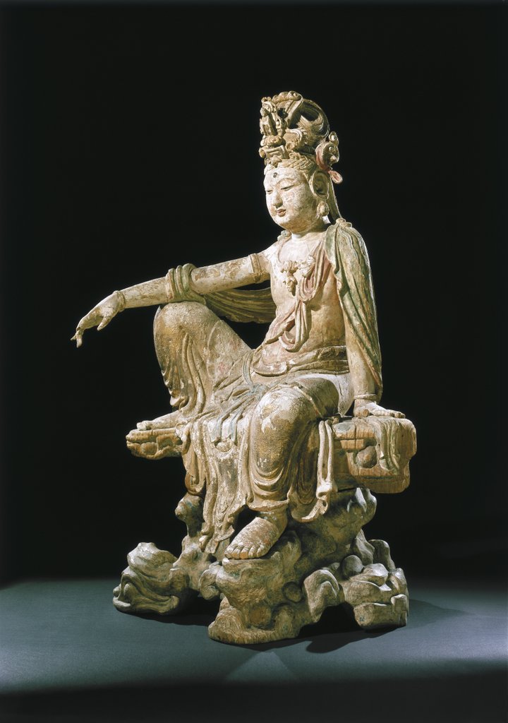 Detail of The Bodhisattva Guanyin. Shanxi, China, early 13th century by Unknown