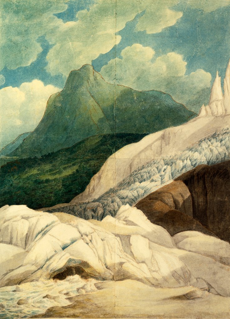 Detail of The Source of The Arveiron by Francis Towne