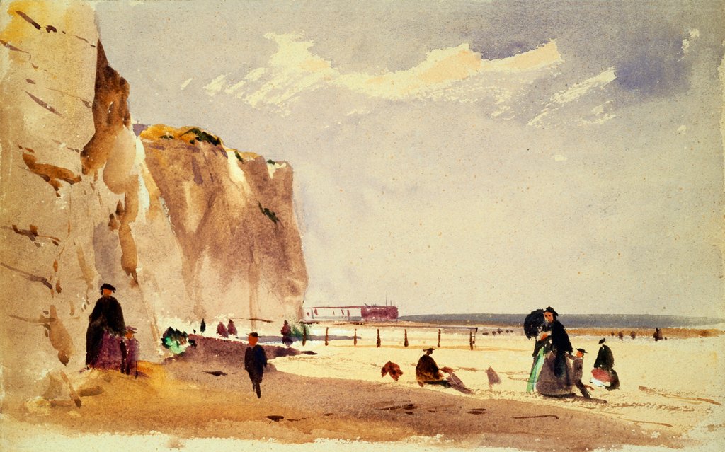 Detail of Coast Scene by John Absolon