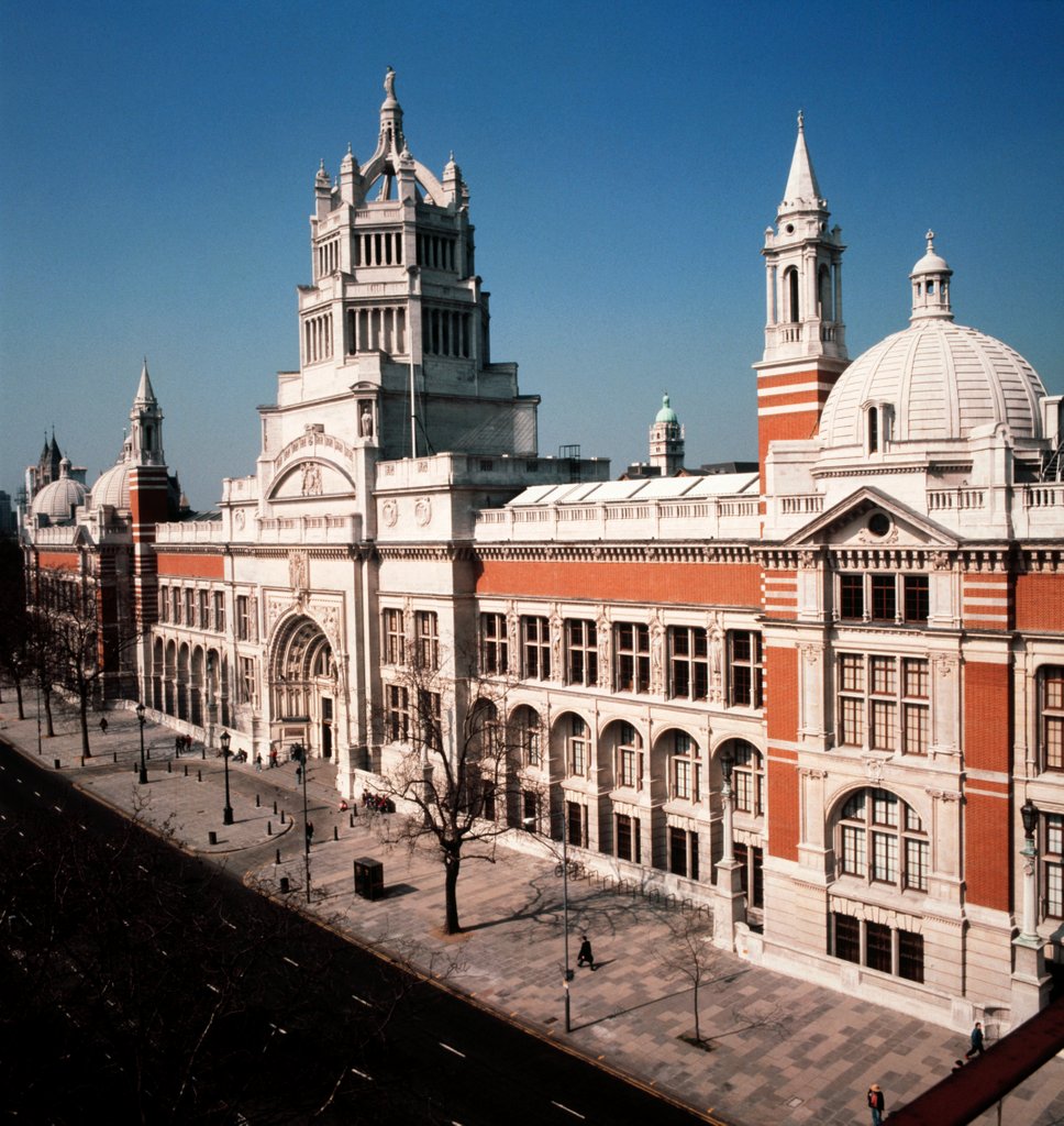 Detail of V&A Museum, Cromwell Road façade. London, England, 1980`s by Anonymous