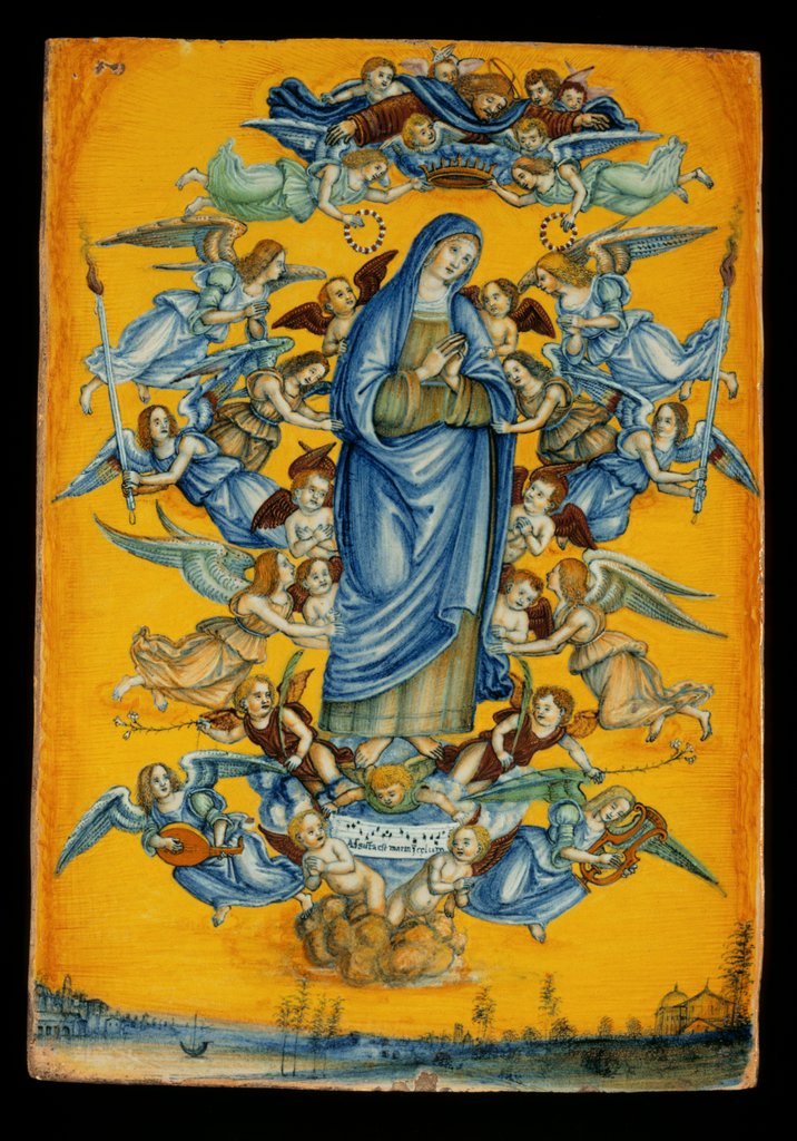 Detail of The Assumption of The Virgin Plaque by Unknown