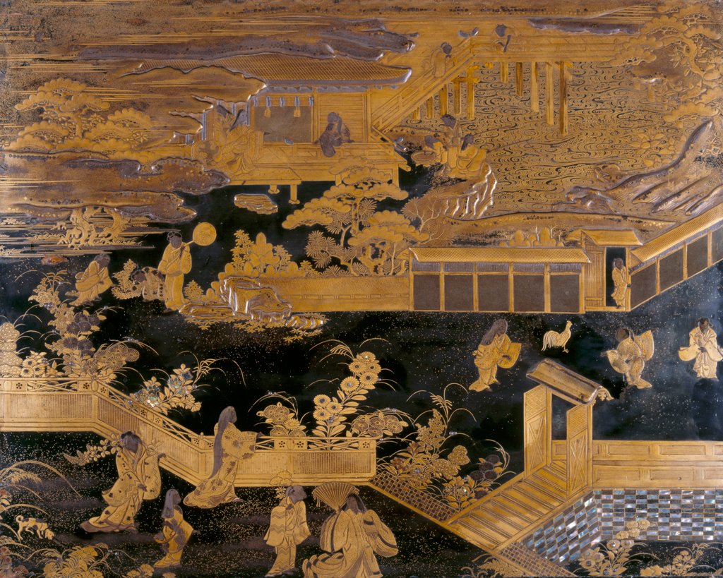 Detail of Panel, Japan, 1640 by Anonymous