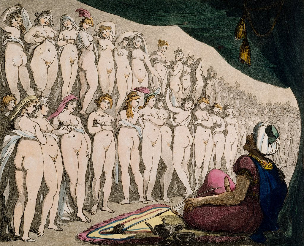 Detail of The Harem by Thomas Rowlandson
