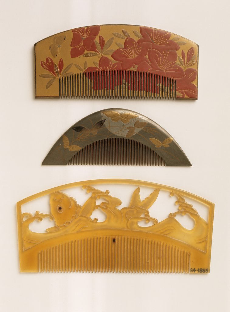 Detail of Ornamental hair combs by Unknown