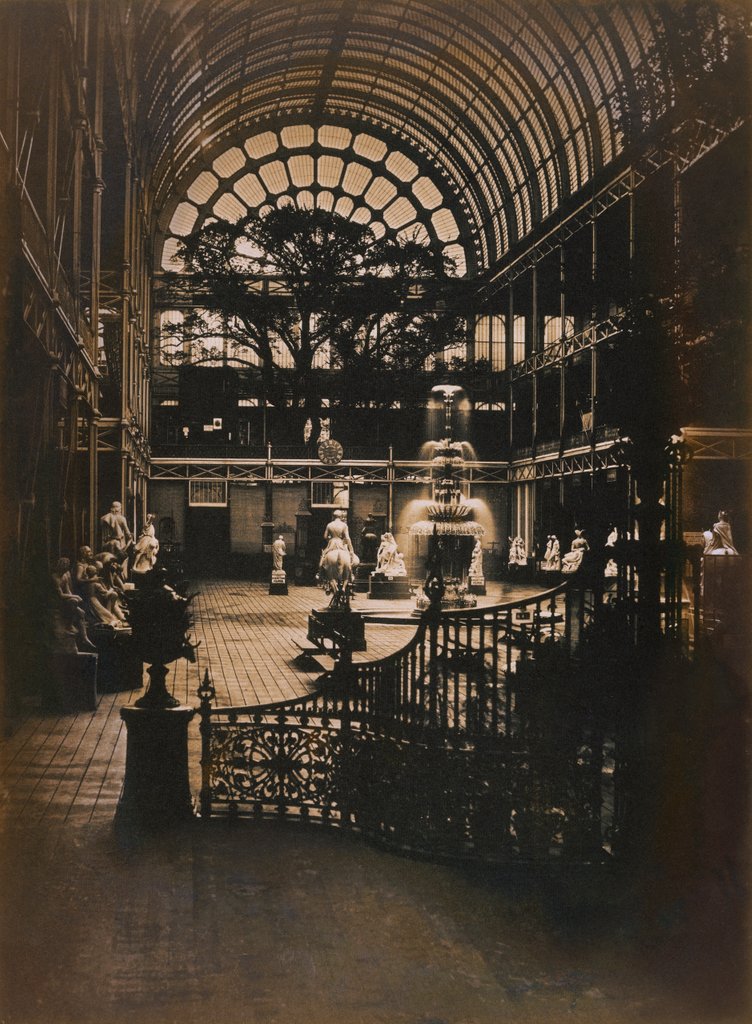 Detail of The Great Exhibition, view of Transept, looking south by Anonymous