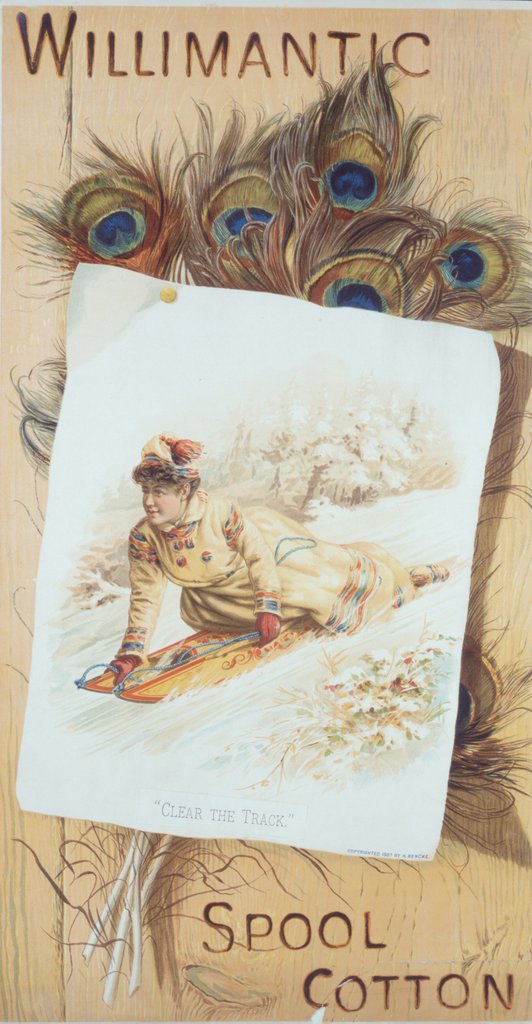 Detail of Willimantic spool cotton by H. Bencke