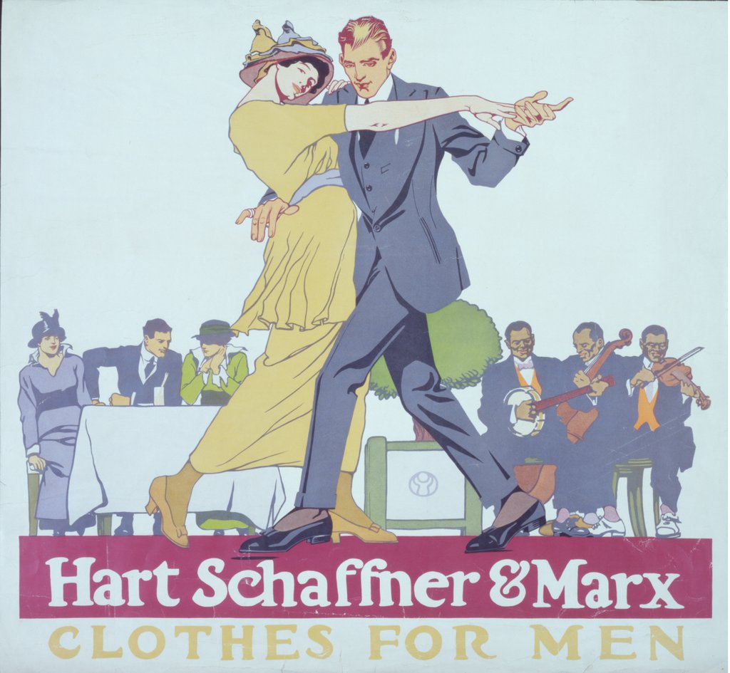 Detail of Hart Schaffner & Marx clothes for men by Edward Penfield