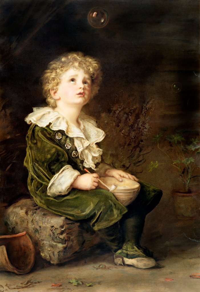 Detail of Bubbles by John Everett Millais