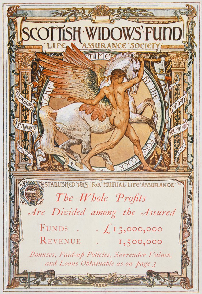 Detail of The Scottish Widows Fund by Walter Crane