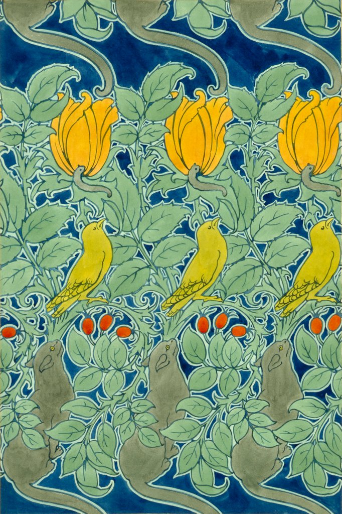 Detail of Design for Let Us Prey by Charles Francis Annesley Voysey