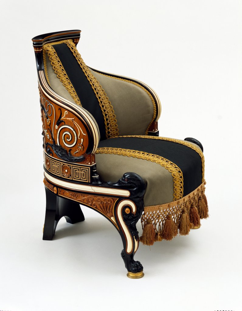 Detail of Armchair by Lawrence Alma-Tadema