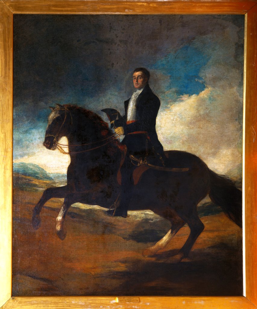 Detail of Equestrian portrait of the Duke of Wellington by Francisco de Goya