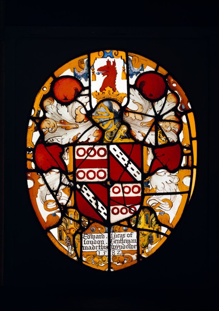 Detail of Coat of arms by Edward Lucas