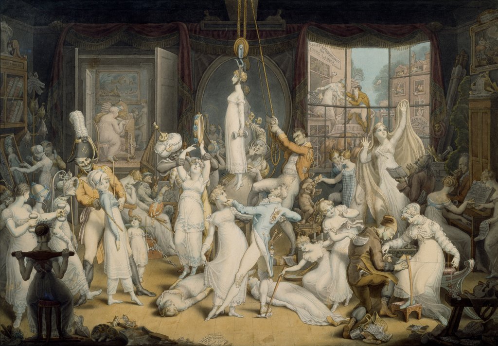 Detail of An Elegant Establishment for Young Ladies by Edward Francis Burney