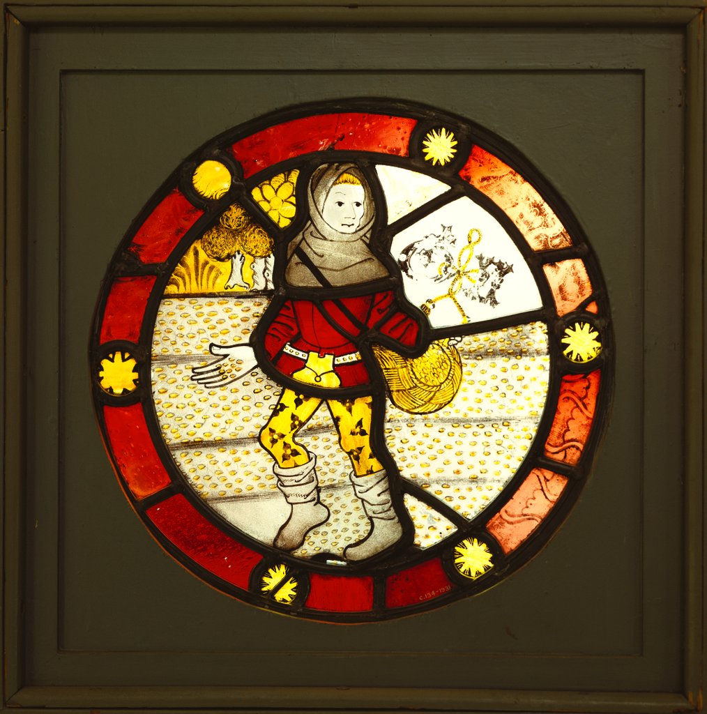 Detail of The Labours of the Months, depicting the month of October. London, England, 15th-16th century by Anonymous