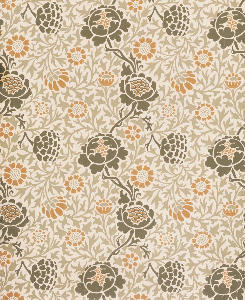 Detail of Grafton wallpaper by William Morris