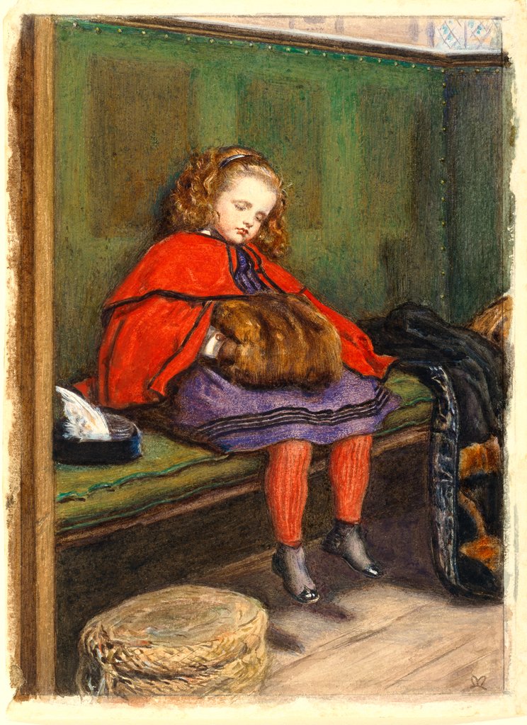 Detail of My Second Sermon by John Everett Millais
