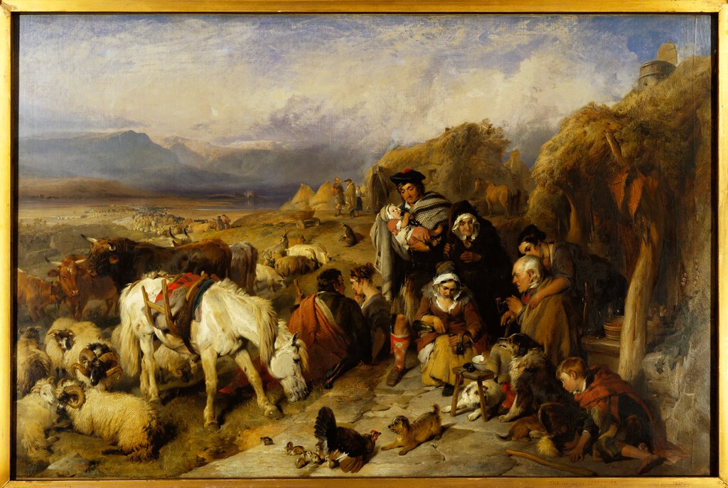 Detail of The Drover's Departure, a Scene in the Grampians by Edwin Henry LandseerRA) (Sir