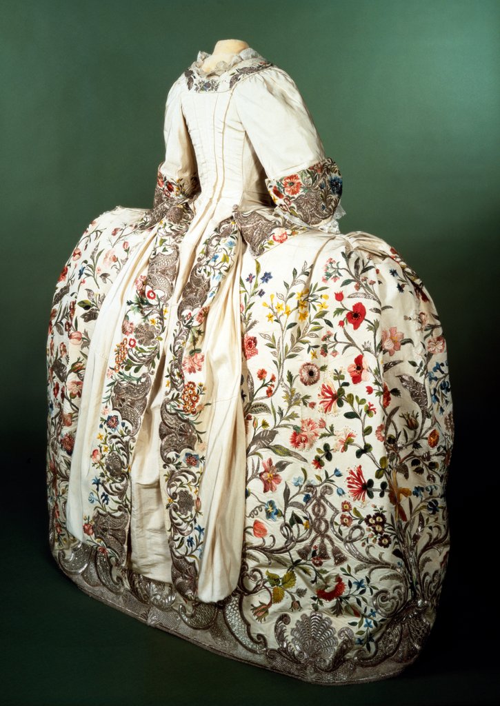 Detail of Mantua. English, mid-18th century by Unknown