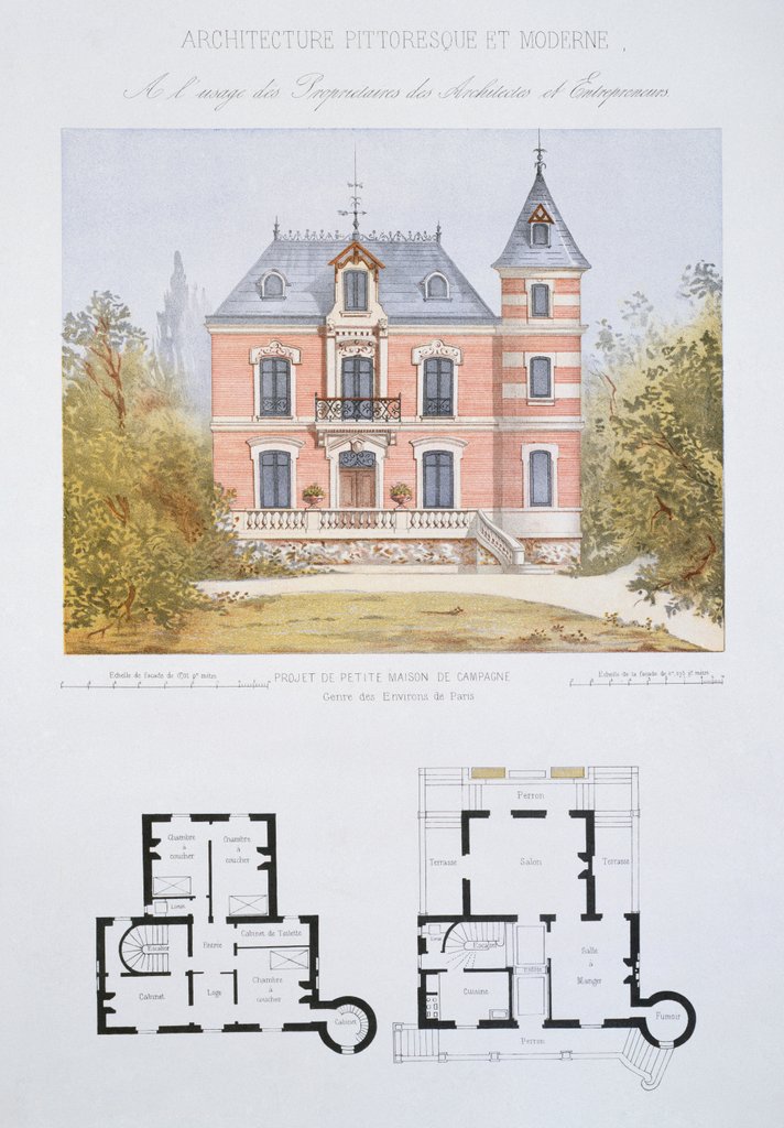 Detail of The Little Country House by Anonymous