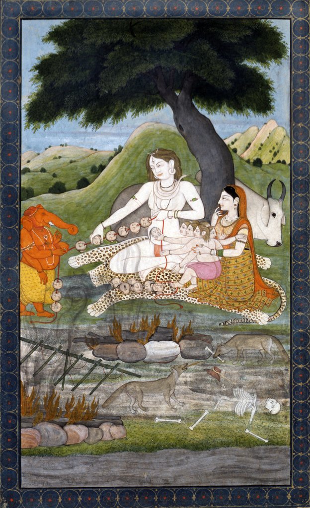 Detail of Shiva and Family at the Burning Grounds by Unknown