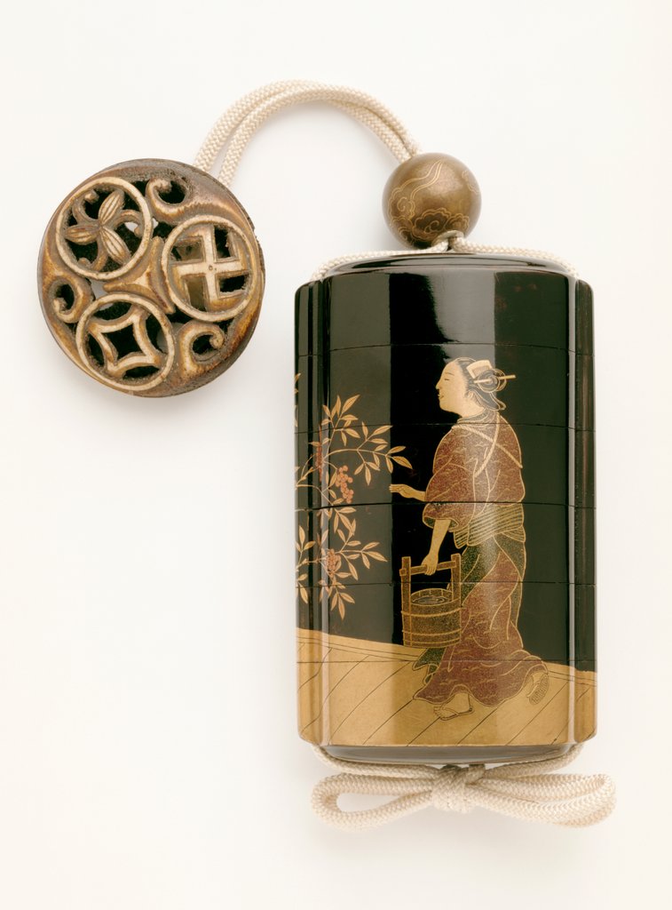 Detail of Inro by Kanshosai