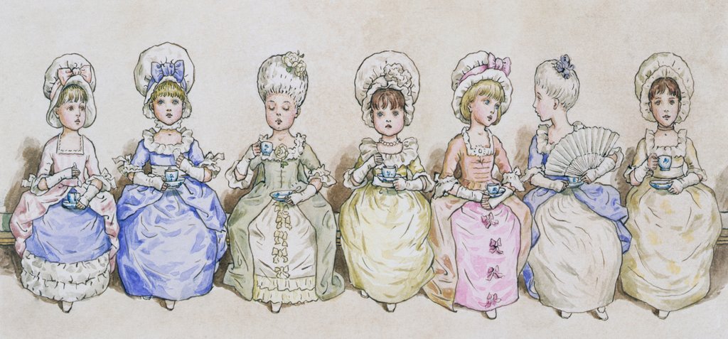 Detail of Tea Party by Kate Greenaway